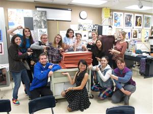 2015 AP Studio Art class 